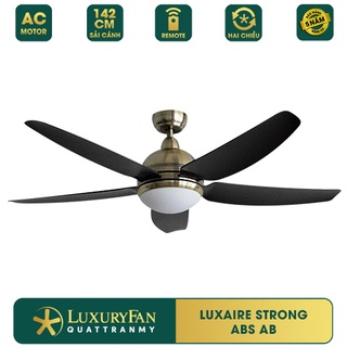 BÃO SALE {Hàng chính hãng} Quạt trần LuxuryFan LuxAire Strong 5 cánh, đèn LED 3 màu; Bản cánh ABS
