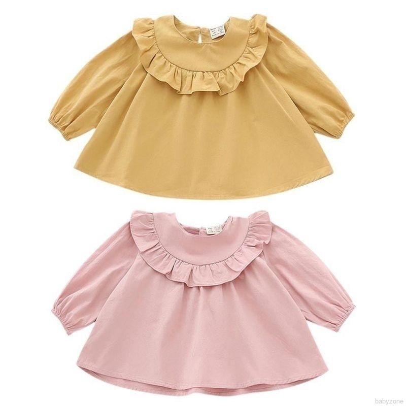 Áo Kiểu Tay Dài Đáng Yêu Cho Bé Gái