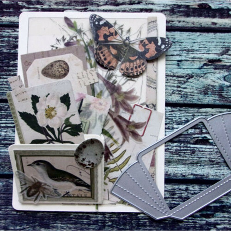 Khuôn Cắt Giấy Làm Từ Kim Loại Hình Chú Accordion Trang Trí Scrapbook