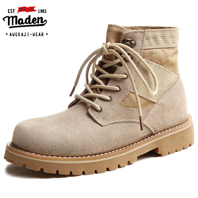 Giày bốt MADEN phong cách Anh Quốc ống cao cho nam