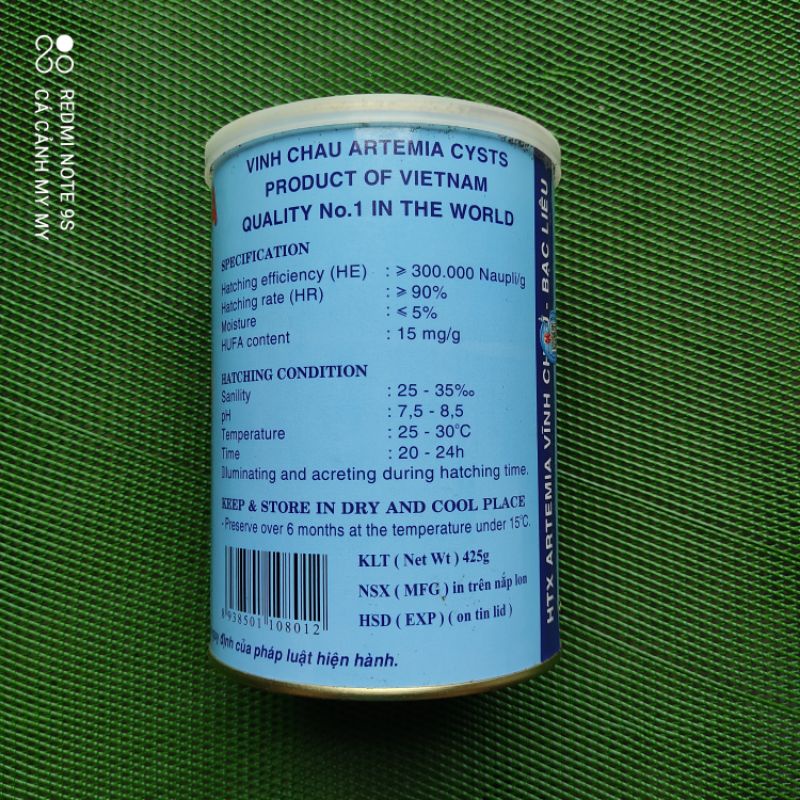 Artemia Vĩnh Châu số 1 thế giới Artemia giống nuôi sinh khối