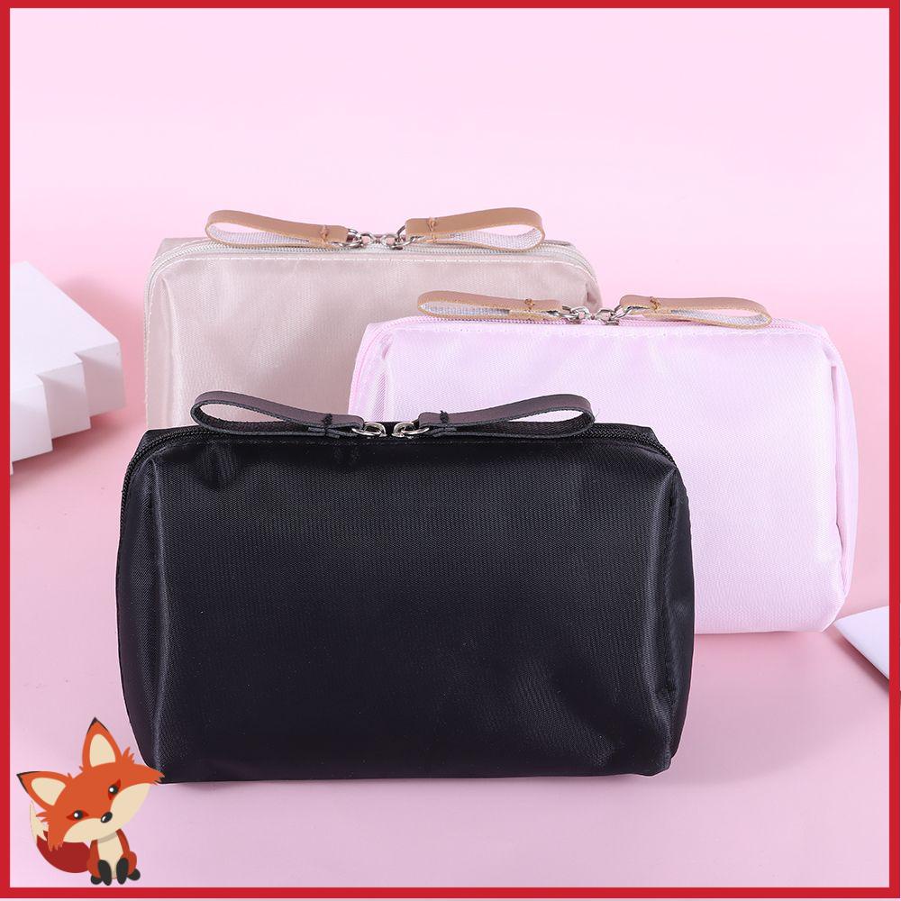 Túi Đựng Mỹ Phẩm Chống Thấm Nước Có Khóa Kéo Hai Ngăn Tiện Dụng
