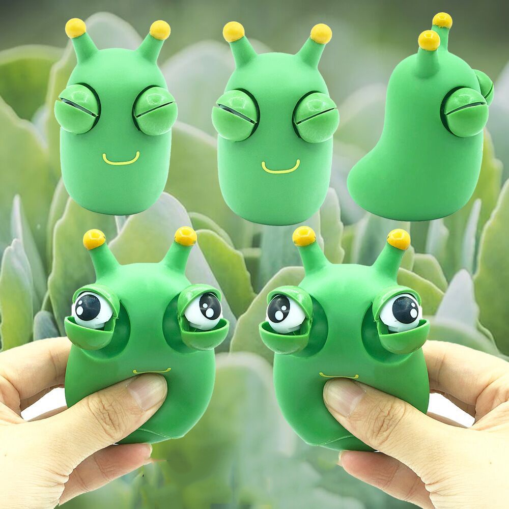 Đồ chơi bóp ốc sên mắt lồi - thú cưng sói xám mắt lồi giải trí siêu dễ thương