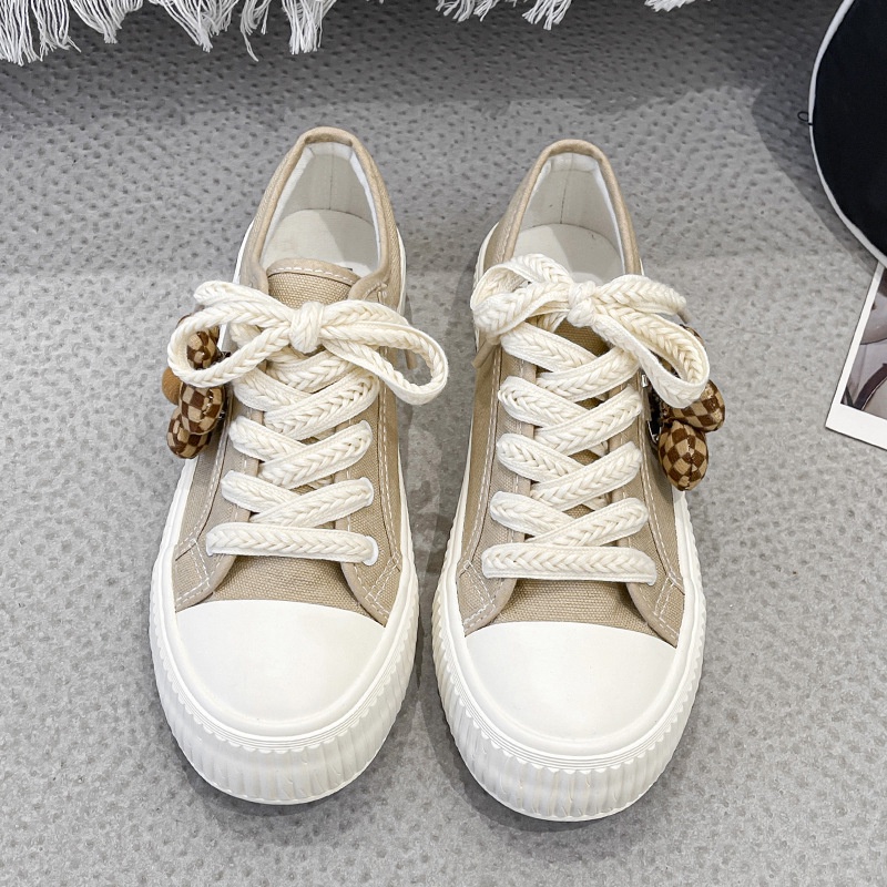 Ielgy Giày Vải canvas Họa Tiết Hoa Chuẩn Bị Cho Nữ