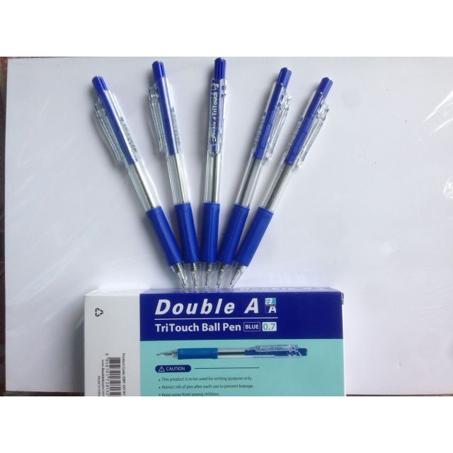 Hộp 12 bút bi Double A Tri Touch Ball Pen 107 0.7 mm