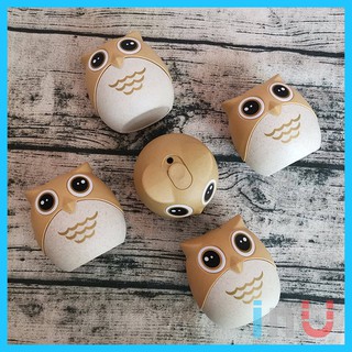 HCM - Hủ đựng tăm lúa mì thiên nhiên hình Chim Cú hàng hiếm