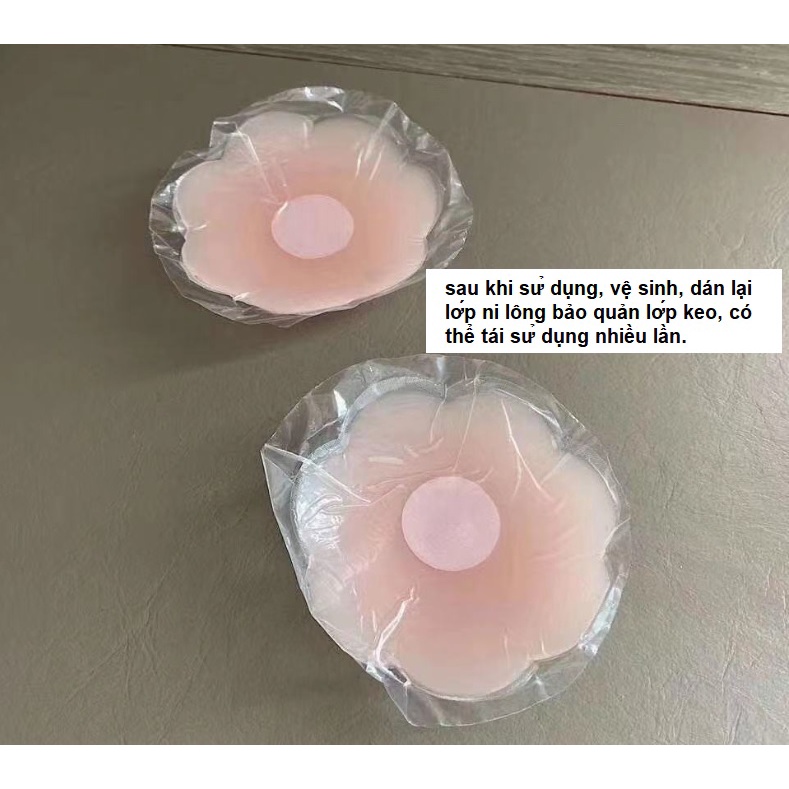 Miếng Dán Ngực, Dán Đầu Ti Mỏng Nhẹ Siêu Mềm Siêu Bám Dính Hộp 10 Miếng 5 Cặp Có Thể Tái Sử Dụng