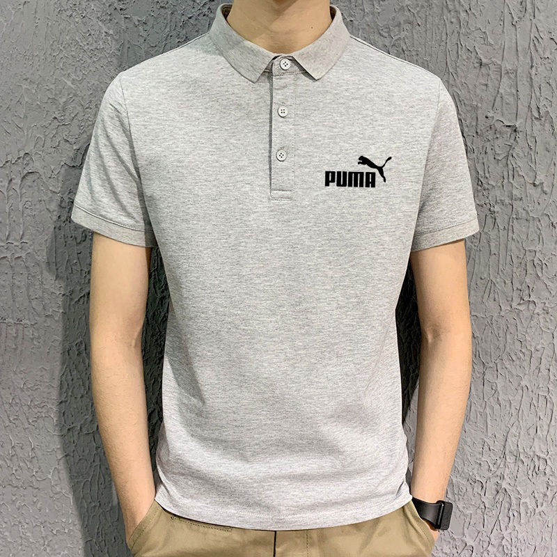 áo polo Tay Ngắn Dáng Rộng In Logo Puma Thời Trang Trẻ Trung Cho Nam