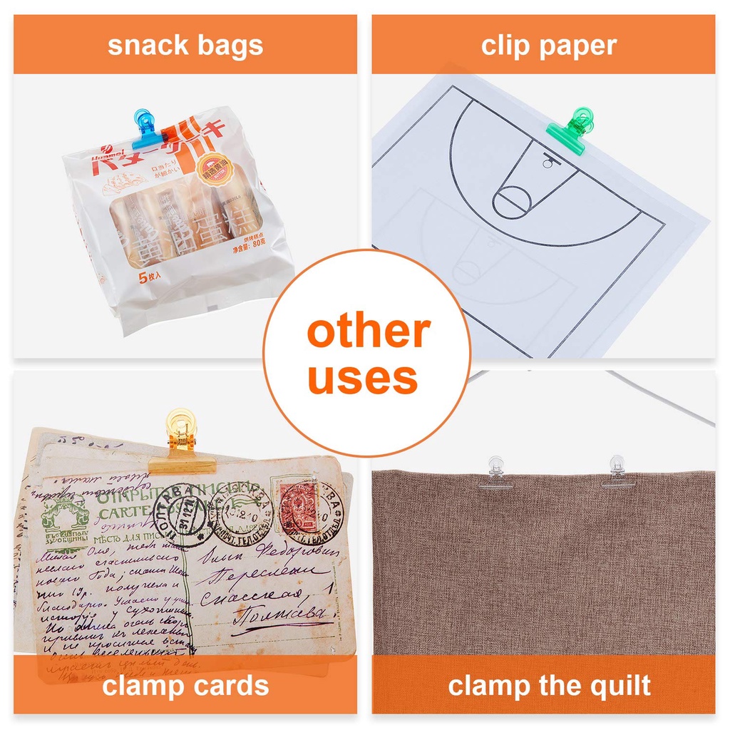 Set 5 Kẹp Móng Tay Bằng Nhựa Hình Đầu Chó Bull Đa Năng Tiện Dụng