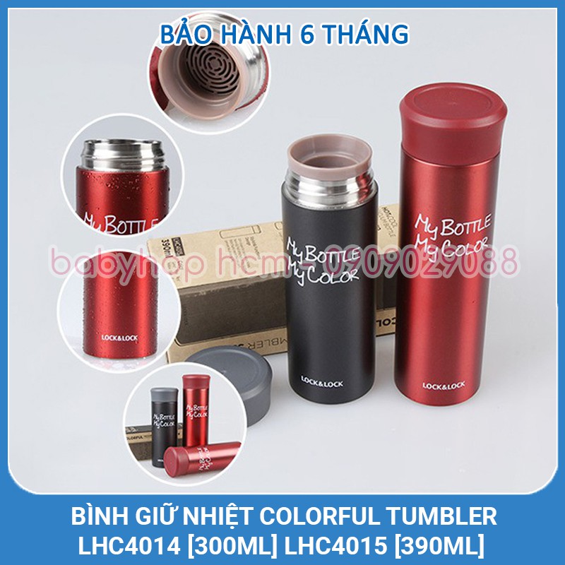 Bình Giữ Nhiệt Lock&amp;Lock Colorful Tumbler LHC4014 [300ML] LHC4015 [390ML]