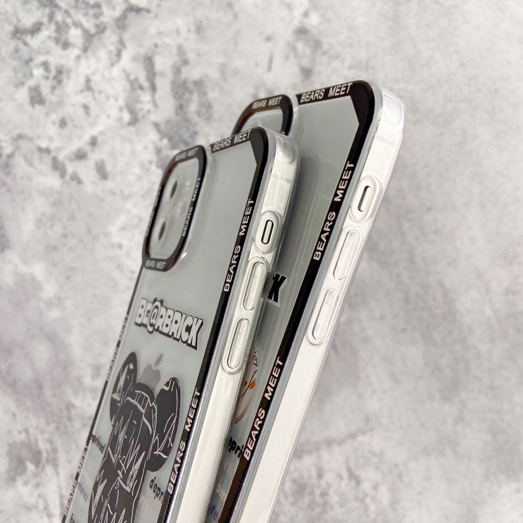 Ốp Điện Thoại Tpu Mềm Chống Sốc In Hình Gấu Bạo Lực Cho iPhone 11 12 13 pro max XS X XR XSMax 7 8 6 6s plus SE 2020