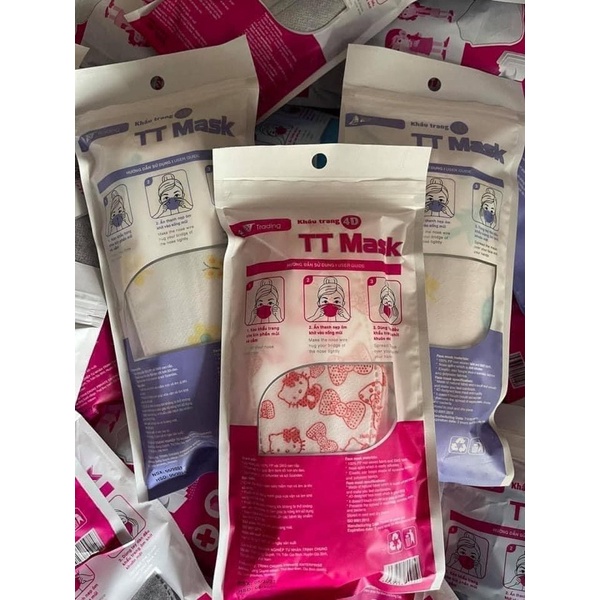 Bịch 10 c khẩu trang KF94 cho BÉ kháng khuẩn thoáng khí dễ chịu