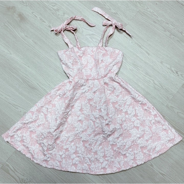 Đầm 2 dây from xòe khóa kéo phía sau chất vải Xốp Hoa dày bao chất Hàng Y Hình + Clip Chính Chủ