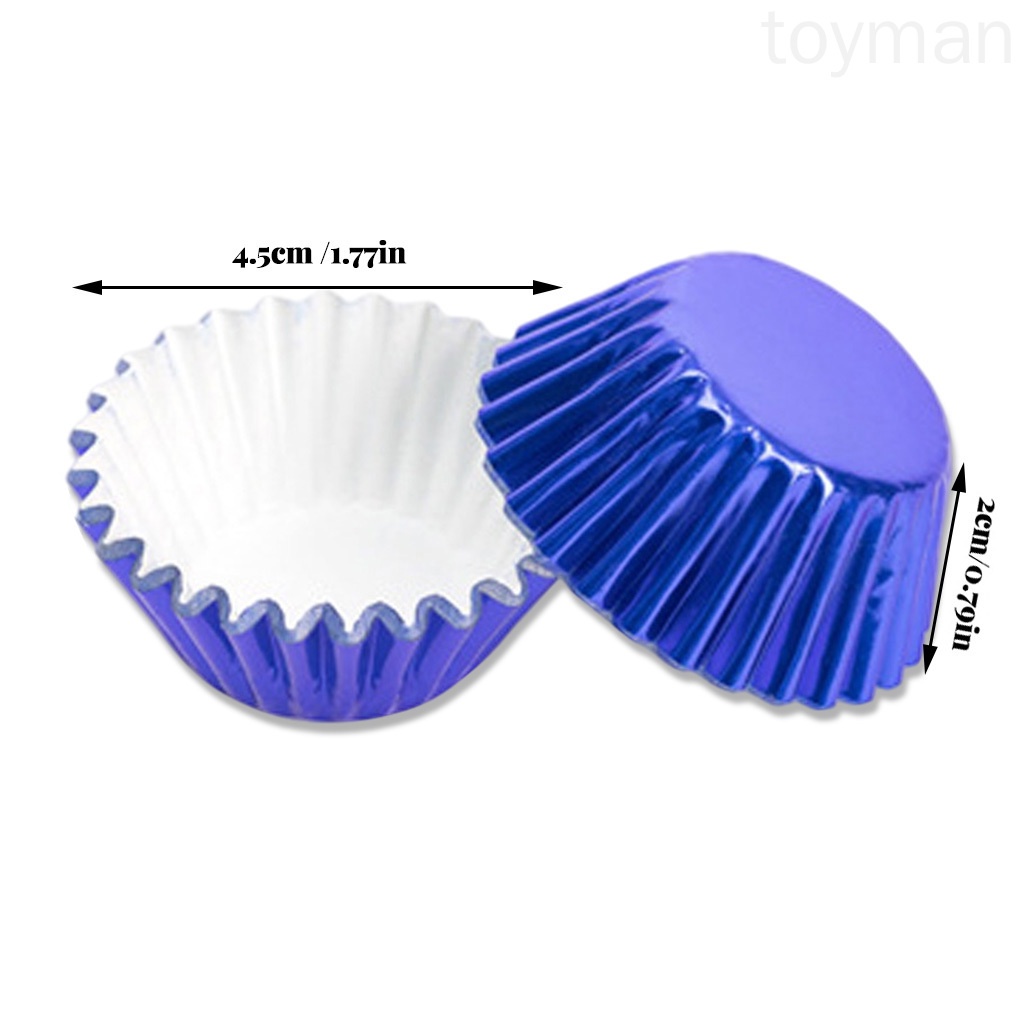 Set 100 khuôn giấy mini làm bánh cupcake chống dính DIY