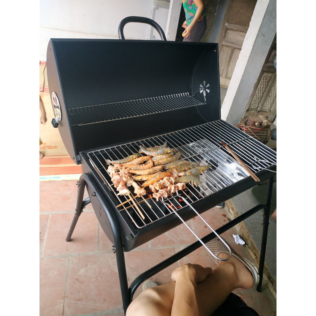 Bếp Nướng Ngoài Trời Barrel Barbecue (Hàng xuất khẩu Châu Âu ) mà