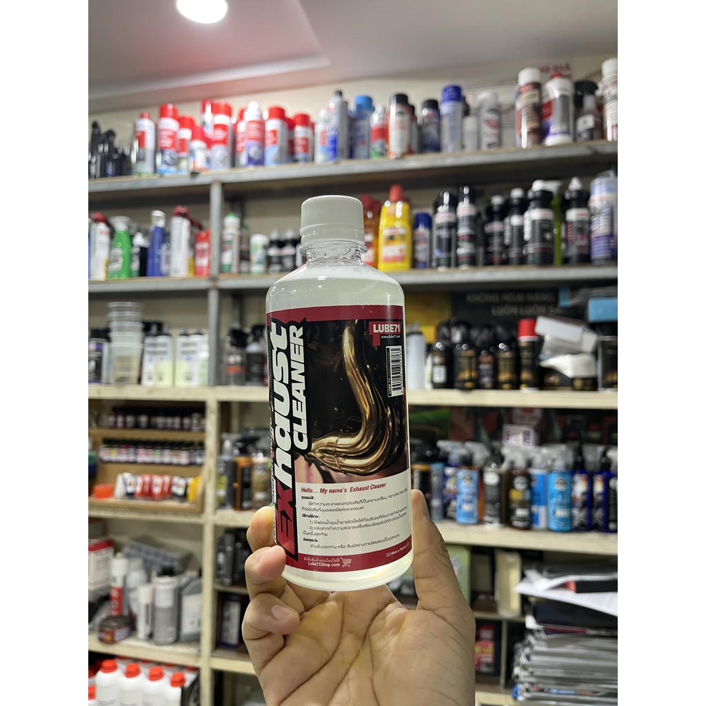 Dung dịch tẩy rỉ sét, vệ sinh cổ pô cực mạnh LUBE71 Exhaust Cleaner 500ml
