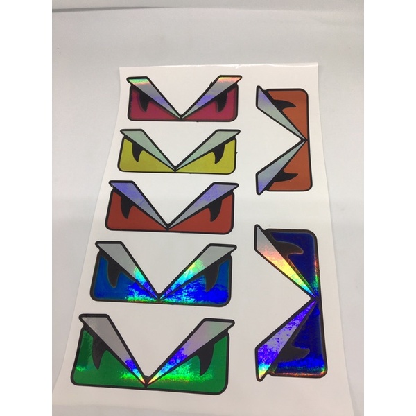 Tem hình dán mắt CROM 7màu đẹp chống phai màu