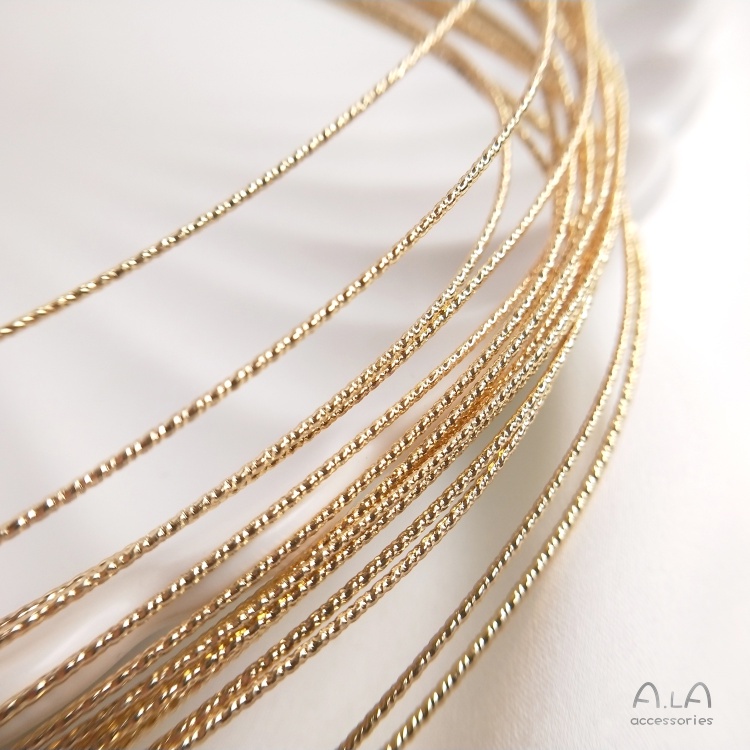 Cuộn Dây Đồng Cứng 14K Màu Vàng Đồng Dùng Làm Mô Hình diy