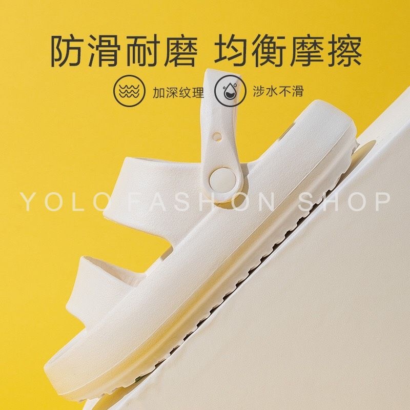 Sandal học sinh nữ độn đế 3p quai ngang thời trang cá tính siêu nhẹ siêu bền êm chân đi nước thoải mái-SB23