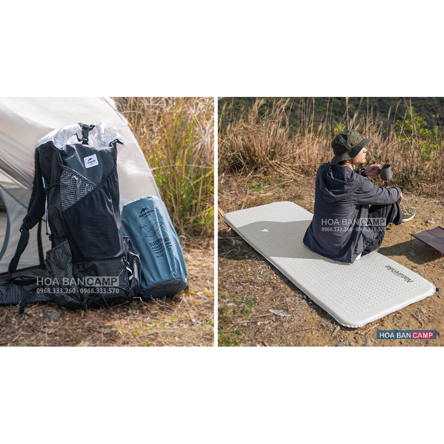 Đệm Đơn Siêu Nhẹ Tự Bơm Hơi NatureHike NH21FCD10 | 3cm