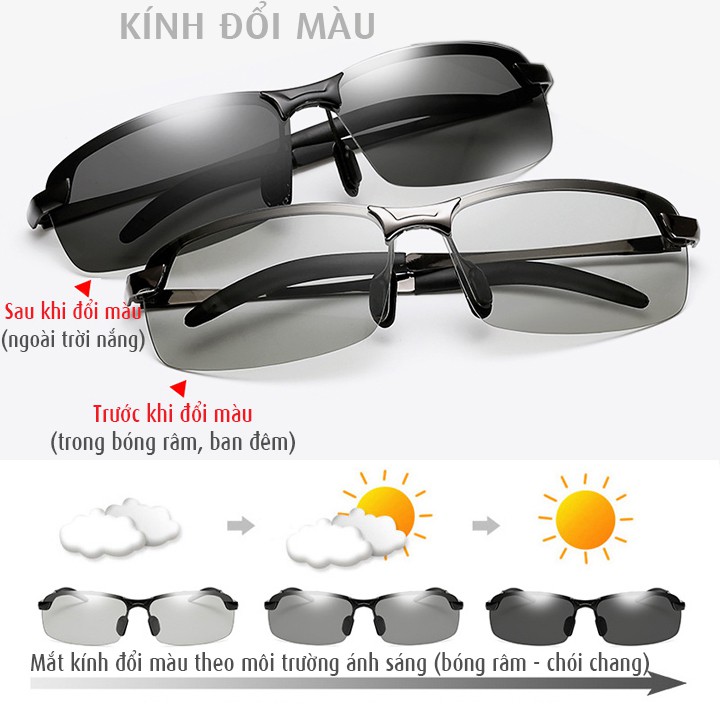 [FREESHIP] MẮT KÍNH THỂ THAO ĐỔI MÀU