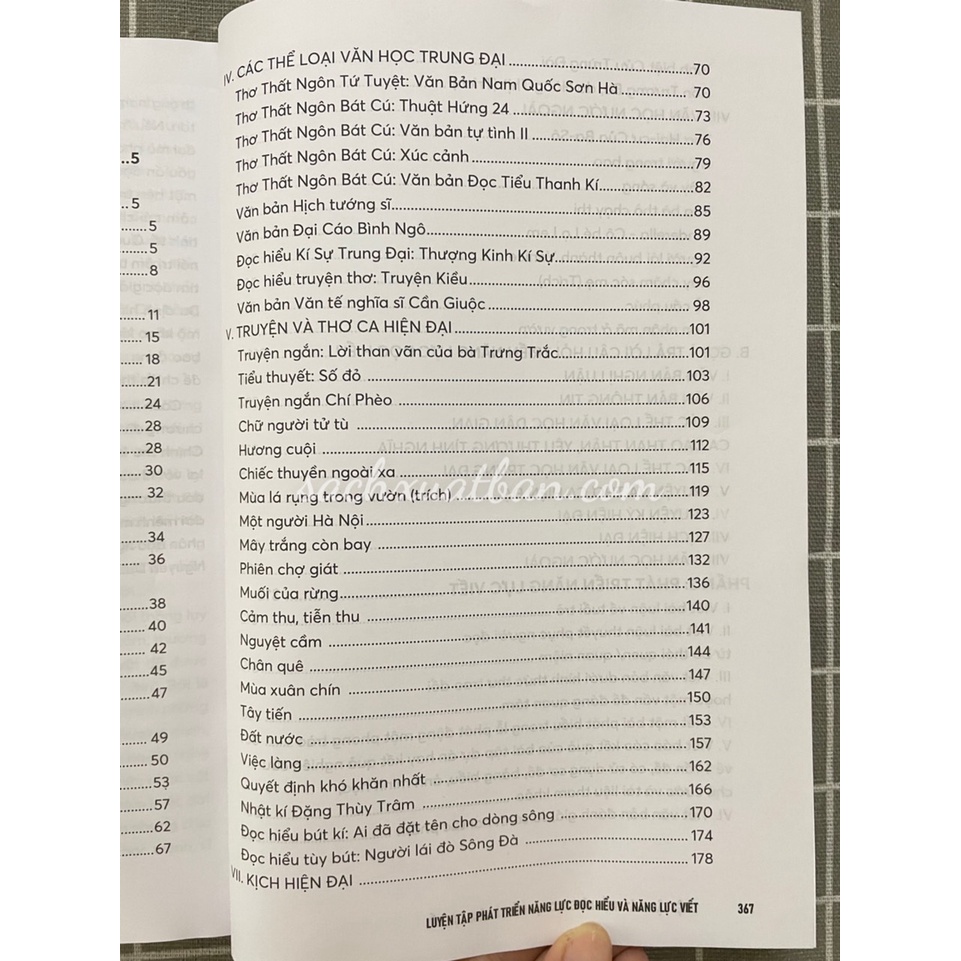 Sách - Luyện Tập Phát Triển Năng Lực Đọc Hiểu Và Năng Lực Viết + Tài Liệu Đọc Hiểu Văn Bản