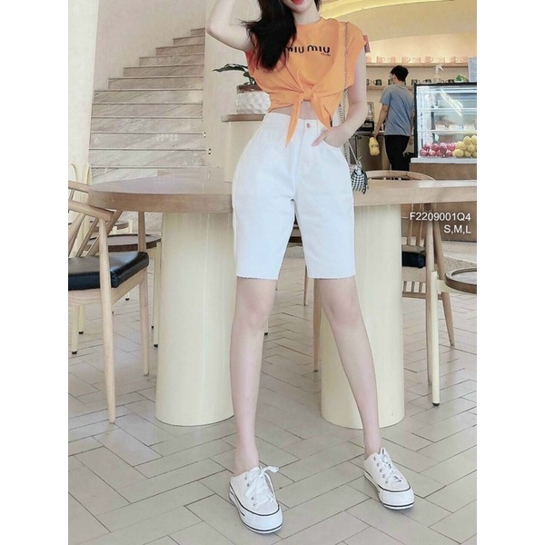 Quần sort jeans trắng ngố