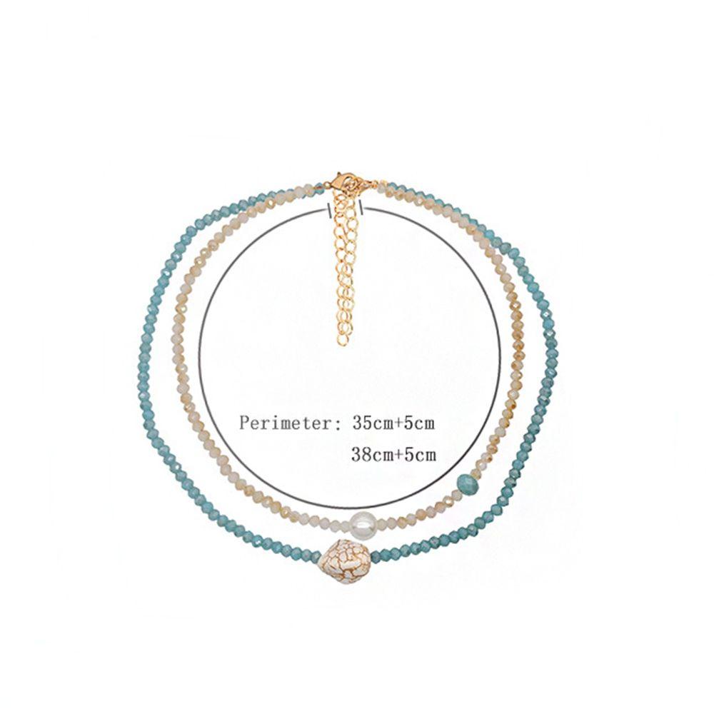 Vòng cổ Hai Lớp Đính Ngọc Trai Thời Trang Dành Cho Nữ|Vòng cổ Thời Trang Xinh Xắn Cho Nữ