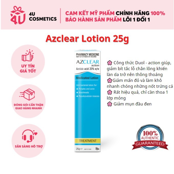 Kem Azclear Action Lotion 25gr