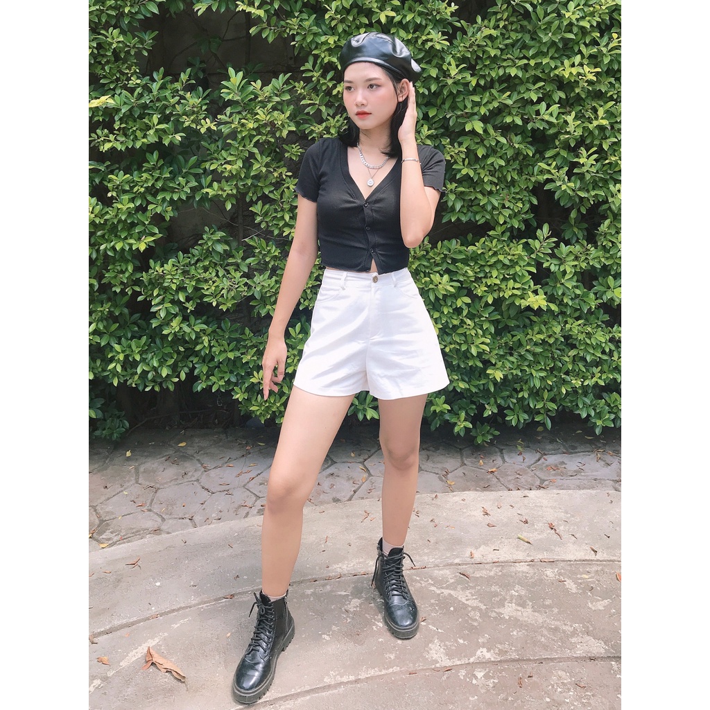 Quần đũi cạp cao chất kaki nude, co giãn - ảnh thật mẫu Shop chụp | BigBuy360 - bigbuy360.vn