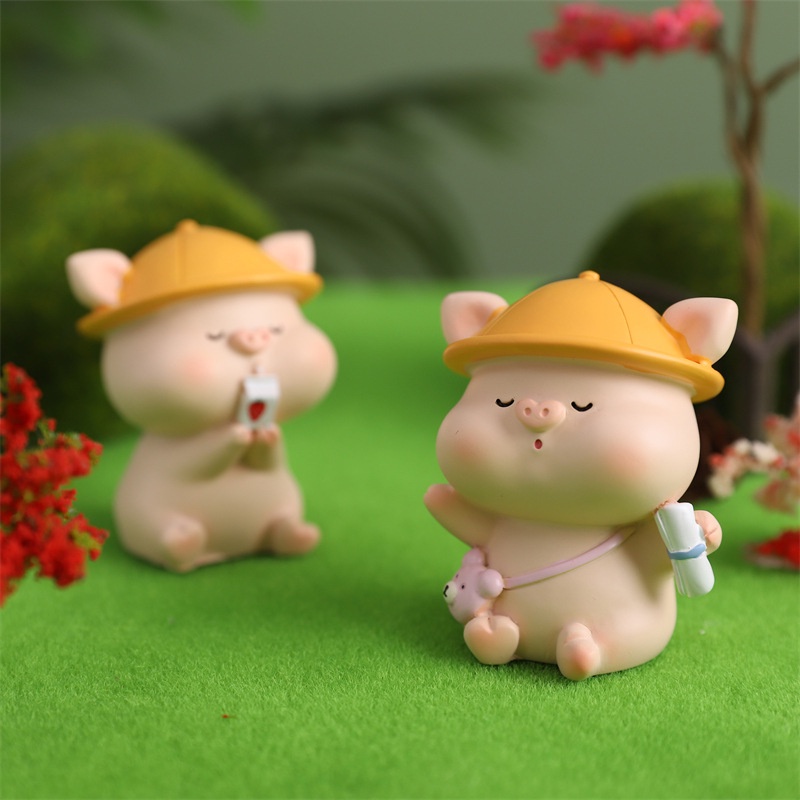 Tượng Heo trang trí ô tô, bàn làm việc đáng yêu/ Heo con trang trí 💕FREESHIP 50k💕- Linh tinh 10k