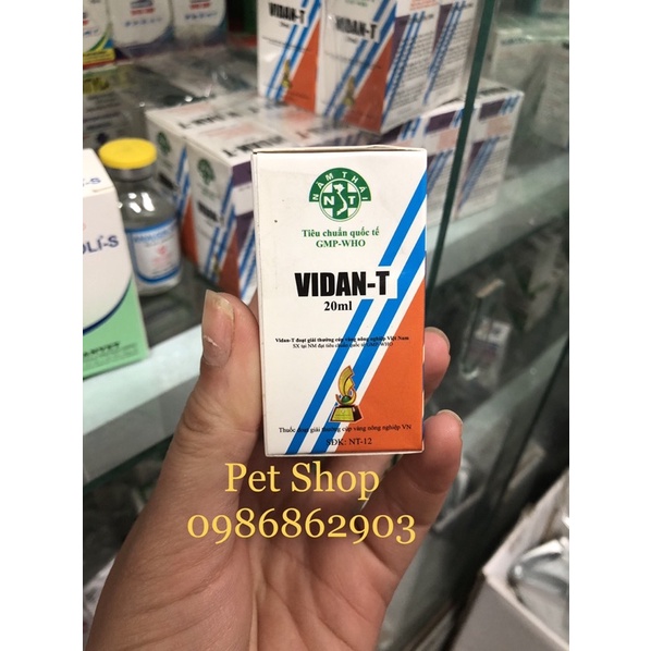 VIDAN-T 20ml dành cho gà đá, gia súc , gia cầm
