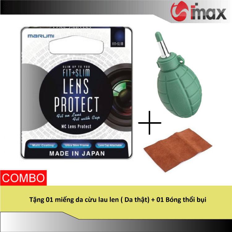 Kính lọc Filter Marumi Fit & Slim Lens Protect 49mm (Hoằng Quân) + Bóng thổi bụi