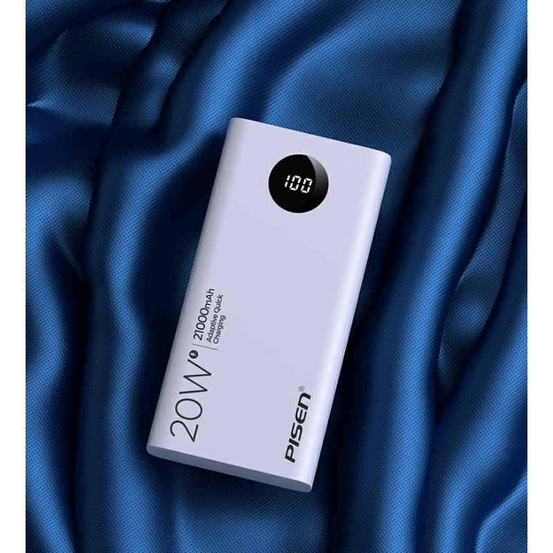 Pin sạc dự phòng Pisen Quick TS-298 21000mAh(LED) hỗ trợ sạc nhanh 20W Chính Hãng
