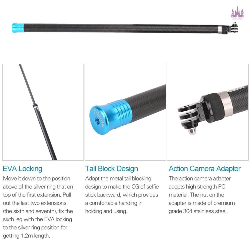 Gậy Cho Gopro Dài 2,7m Cao Cấp Chính Hãng Telesin | BigBuy360 - bigbuy360.vn