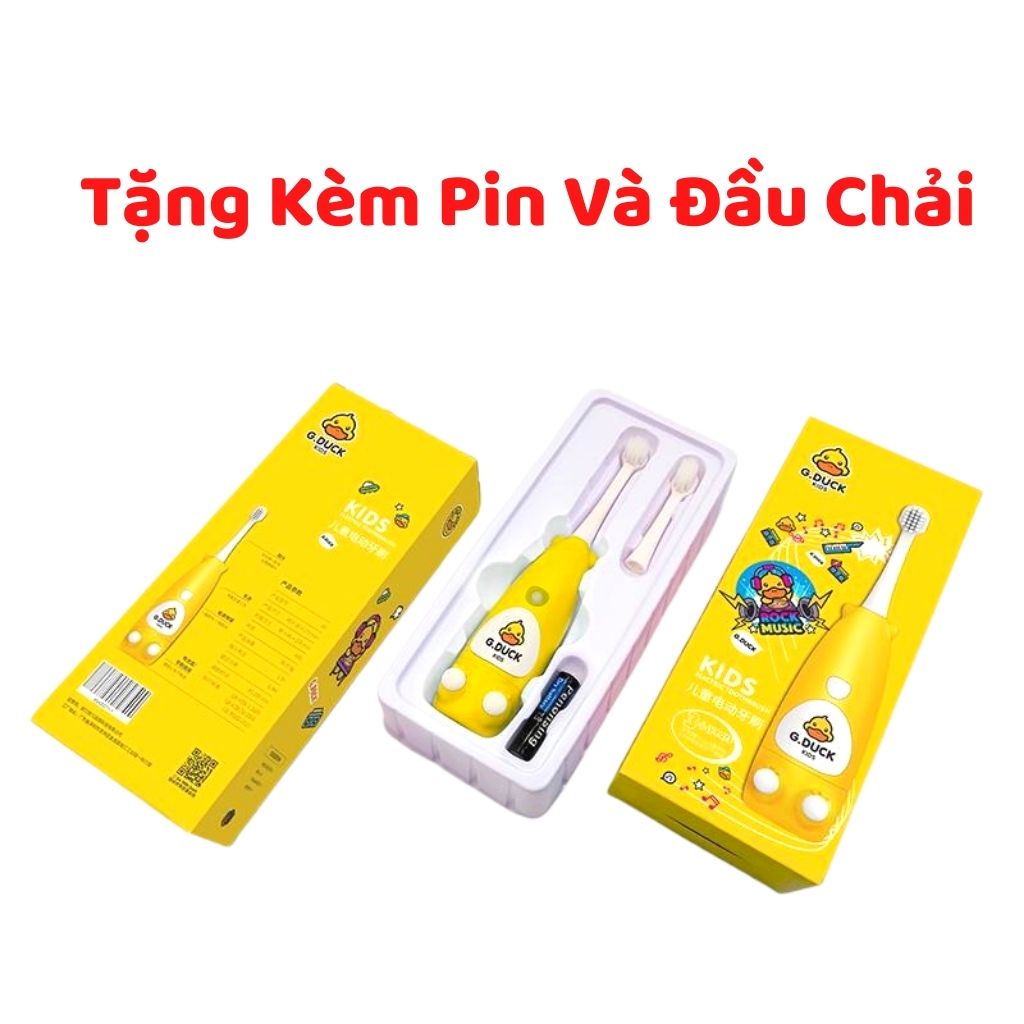 Bàn Chải Đánh Răng Điện Cao Cấp, Bàn Chải Vịt Vàng Siêu Dễ Thương Cho Bé, Shop Mẹ Mốc ,BCD