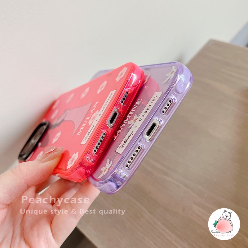 Ốp Điện Thoại TPU Dẻo Trong Suốt Dạ Quang In Hình Công Chúa Hoa Hoạt Hình Cho IPhone 13 12 Pro Max 11 Xr Xs Max X 12 Mini 6 7 8 Plus 13mini