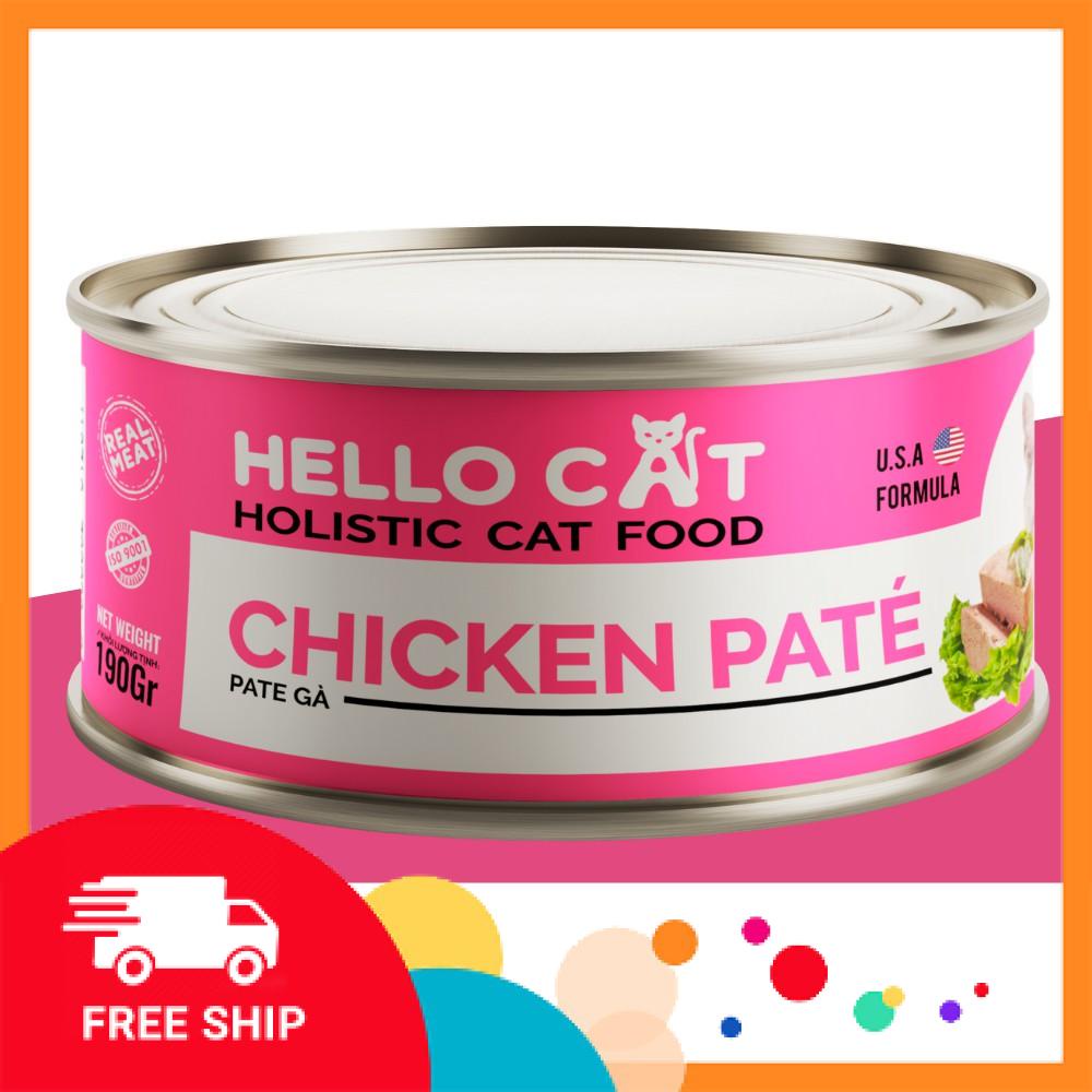 Pate Hello Cat Vị Cá Ngừ Lon 190g - Pate Cho Mèo Từ 2 Tháng Tuổi