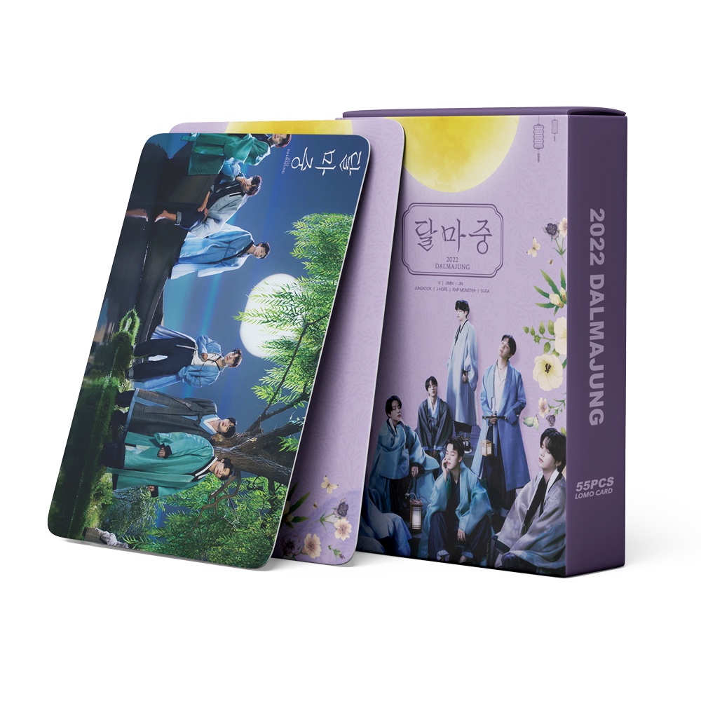 Hộp 55 Ảnh LOMO Card 2022 Hình Nhóm Nhạc BTS Thẻ