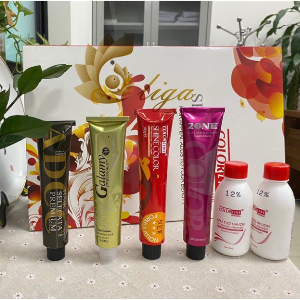 thuốc nhuộm tóc màu hồng đào