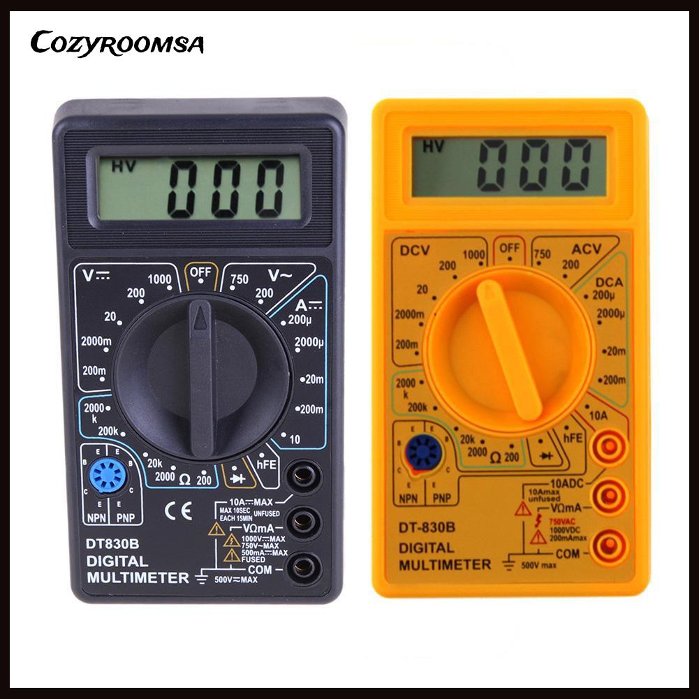 Máy đo vạn năng kỹ thuật số cozysa DT-830B màn hình hiển thị LCD AC / DC 750 / 1000V AMP