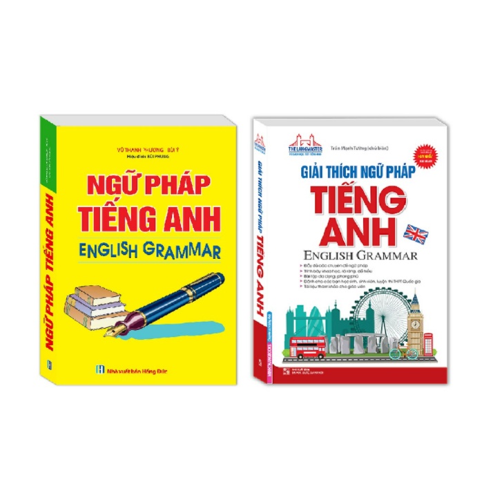 Sách - Combo Ngữ Pháp Tiếng Anh English Grammar Bùi Ý + Giải Thích Ngữ Pháp Tiếng Anh English Grammar Màu