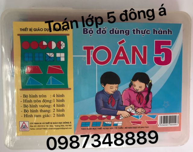 Bộ đồ dùng thực hành toán 5 - toán 4