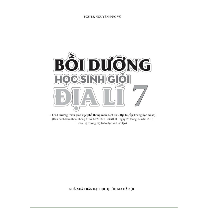 Sách - Bồi dưỡng học sinh giỏi Địa Lí 7 ( theo chương trình GDPT môn lịch sử - địa lí cấp trung học cơ sở )
