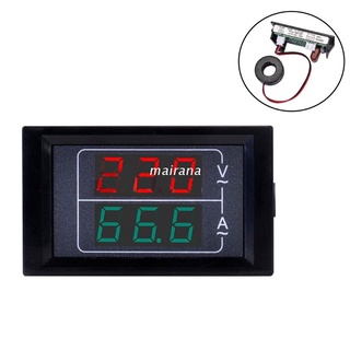 Đồng hồ đo ampe kế vôn kế kỹ thuật số màn hình LED màu xanh lá đỏ chất lượng cao