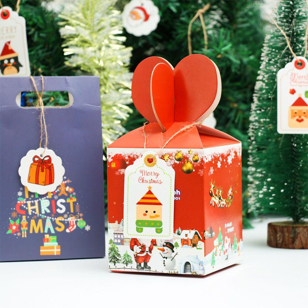 LAKAMIER Set 50 Thẻ Giấy Treo Trang Trí Giáng Sinh Kèm Dây Treo Mới