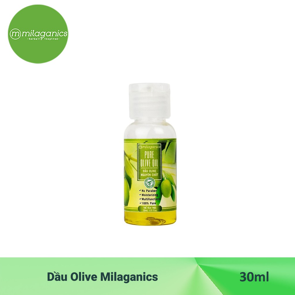 Dầu Olive Nguyên Chất Milaganics (30ml)