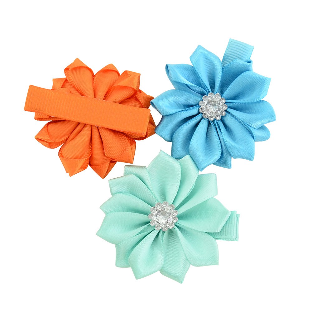 KIDSBOWS Set 5 / 10 Kẹp Tóc Hoa Nhiều Màu Dễ Thương Cho Bé Gái