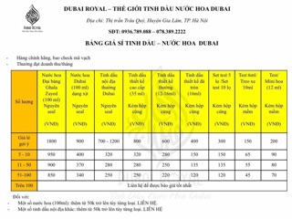 Tinh dầu nội địa FARASHA DUBAI