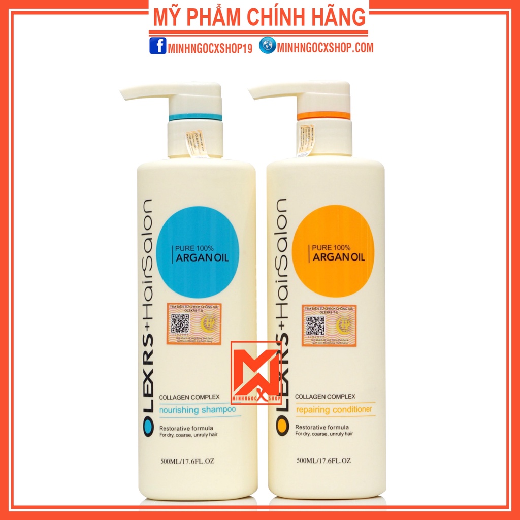 Dầu gội xả, kem ủ tóc phục hồi chống rụng Olexrs Hair Salon 500ml - 960ml chính hãng